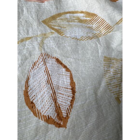 Vintage The Company Store Textured Leaf linen king duvet cover from 2019 - Picture 2 of 12